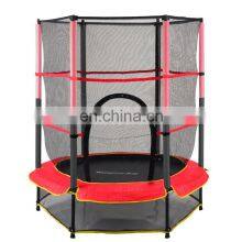 55 Inch Outdoor Indoor Kids Fitness Trampoline With Safety Net for Sale