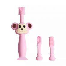 Wholesale Monkey Shaped Teether Silicone Portable Baby Training Soft Toothbrush thumbnail-2