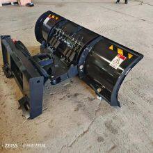 China Skid Loader Snow Blade Wheel Loader V Snow Blade Skid Steer Snow Pusher thumbnail-3