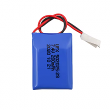 502025 2S 200mAh 7.4V Customized High Quality Rechargeable Battery For Electric Toy thumbnail-1