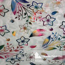 4mm 5mm 6mm Acid Etched Titanium Art Patterned Glass For Decoration Glass thumbnail-1