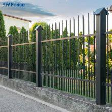 High Strength School Factory Galvanized Steel Fence Industrial Metal Steel Pipe Fence thumbnail-3