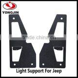 Stainless Steel Black Light Mount Bracket Led Lamp Bar Support for Jeep thumbnail-4
