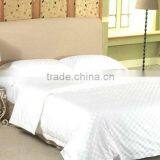 Solid Color Cotton Sateen Stripe Bedding Sheet Set for Home Use and Hotel