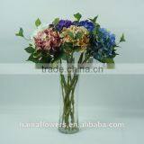 High Quality Pure Handmade Fabric Colorful Artificial Hydrangea Flower Wholesale thumbnail-5