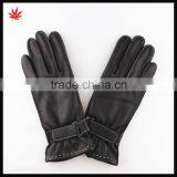 Women's New Style Sheepskin Leather Cold Weather Gloves With Belt thumbnail-1