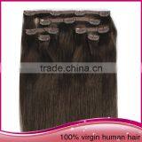 Cheap Brazilian Raw Human Hair Extension Silky Straight Clip In Hair Extension thumbnail-4
