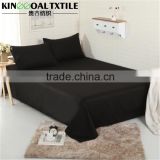 Natural 100% Cotton Black color King/ Queen King size bed sheet