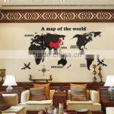 3d Three-dimensional Crystal Wall Stickers/Acrylic World Map Mural thumbnail-3