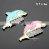 Tarnish Plated Zinc Alloy Cute Dolphins Shaped Promotional Souvenir Enamel Custom Fridge Magnet Metal thumbnail-6