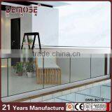 Aluminum Profile Fixed Glass Railing/glass Balcony Railing