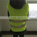 Factory Hot Sale Emergency 100%polyester Reflective Vest Yellow