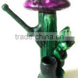 Resin Peruvian Smoking Pipe - Frog & Mushroom thumbnail-3