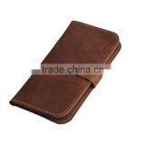 New Designed Genuine HandMade Leather Flip Wallet Case For IPhone 6 thumbnail-3