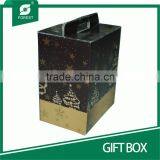 BEAUTIFUL DESIGN CORRUGATED CARDBOARD GIFT BOX WITH HANDLES thumbnail-5