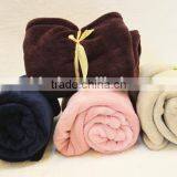 Light Weight Cheap 100% Polyester Coral Fleece Travel Blanket thumbnail-1