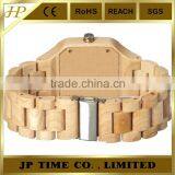 Four Colors Quartz Indonesia Wooden Watch Wooden Back Case Japan Quartz Movement thumbnail-2