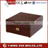 Valet Watch Box Twany Exterior With Gold Lock Supplier for Watch Box thumbnail-1
