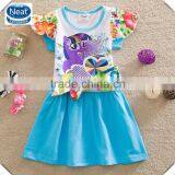 (Q9106) 2-6y 2 colors neat brand kids garments newest lovely printed my little pony party dresses girls summer frocks