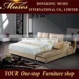 Drawer bed modern bedroom furniture king size bed bedside table furniture hotel adult loft bed B80033