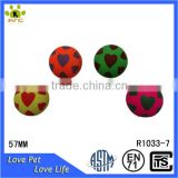 Rubber ball with heart design, sponge rubber ball, rubber ball for children                        
                                                Quality Choice