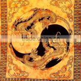 Indian Hippie Tapestry Tapestries Orange Tapestries Tapestry Wall Hanging Dragon Tapestries Bohemian Wall Tapestries thumbnail-2