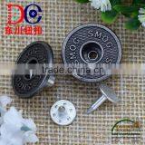 Metal Logo Custom Decorative Made Clothing Buttons for Jeans Wear thumbnail-5