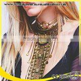 Long Silver Multilayer Tassel Coin Necklace, Coin Holder Necklace thumbnail-3