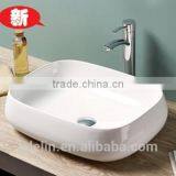 LELIN Latest Super Thin Slim Edge Art Ceramic Basin Lavatory Bowl Sink ,counter Top Basin Bathroom Vanity Wash Basin thumbnail-1