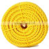3 Strand Twisted Poly Ropes in Yellow and Black Color thumbnail-1