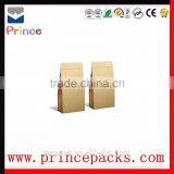 Custom Printed Stand up Kraft Paper Bags Flat Bottom Pouch thumbnail-6