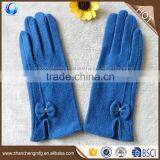 Daily Life Fashion Ladies Cute Blue Wool Hand Knitted Gloves thumbnail-1