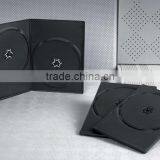 7MM Slim Double Black Cover Plastic Long DVD Case thumbnail-2