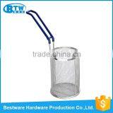 Diameter127*177.8mm Stainless Steel Round Shape French Fries Deep Fry Basket thumbnail-1