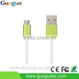 2015 New Products OEM/ ODM Colorful Round Micro USB Cable for Samsum Galaxym Lenovo, Xiaomi