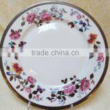 Porcelain Dinnerware of Gold Flower Decal for 85 Pcs thumbnail-2
