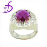 Factory Direct Sale Brass Jewelry Big Stone Fashion Mens Brass Ring thumbnail-1