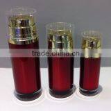 2014 New Design Dual Chamber Bottle Plastic Airless Bottle With Pump