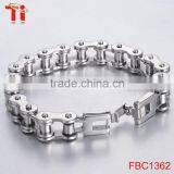 Good Quality Bicycle Link Chain Stainless Steel Mens Hand Biker Bracelet Jewelry thumbnail-5