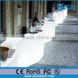 Eco Friendly pe Material Plastic Color Led Table and Light up Plastic Chairs