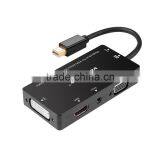 Voxlink 4 in 1 Thunderbolt Gold Plated Mini DisplayPort to HDMI Audio VGA DVI Cable Adapter thumbnail-2