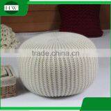 Wholesale Living Room Home Office Bed Homeware Round Soft Indian Moroccan Ottoman Crochet Knitted Pouf Japanese Tatami Mat thumbnail-3