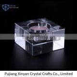 Colorful Square Crystal Glass Tealight Candle Holder Cheap thumbnail-1