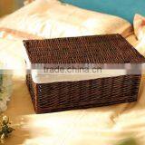 Handmade Brown Wicker Hamper Wholesale Wicker Clothes Hamper thumbnail-2