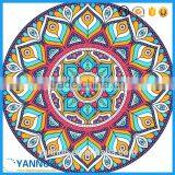 Custom Large Round Donut Beach Towel Printed Cotton Sunscreen Shawl Beach Mat thumbnail-4