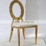 Cheap Price China Wholesale Golden Stainless Steel Dining Chair thumbnail-5