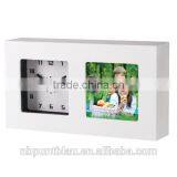 Table Clock With Photoframe Plastic Photo Frame Clock thumbnail-2