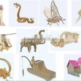 Stock Lots DIY 3D Wooden Puzzle, Educational Toy 3D Puzzle Inventory, Close Out DIY Toy Wooden Puzzle thumbnail-3