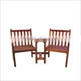 High Quality Best Selling Eco Friendly Set of Natural Wood Connected Bench & Table From Viet Nam thumbnail-1