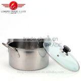 Hot Sale 4pcs Natural Color European-style Stainless Steel Cooking/ Soup Pot Set thumbnail-4